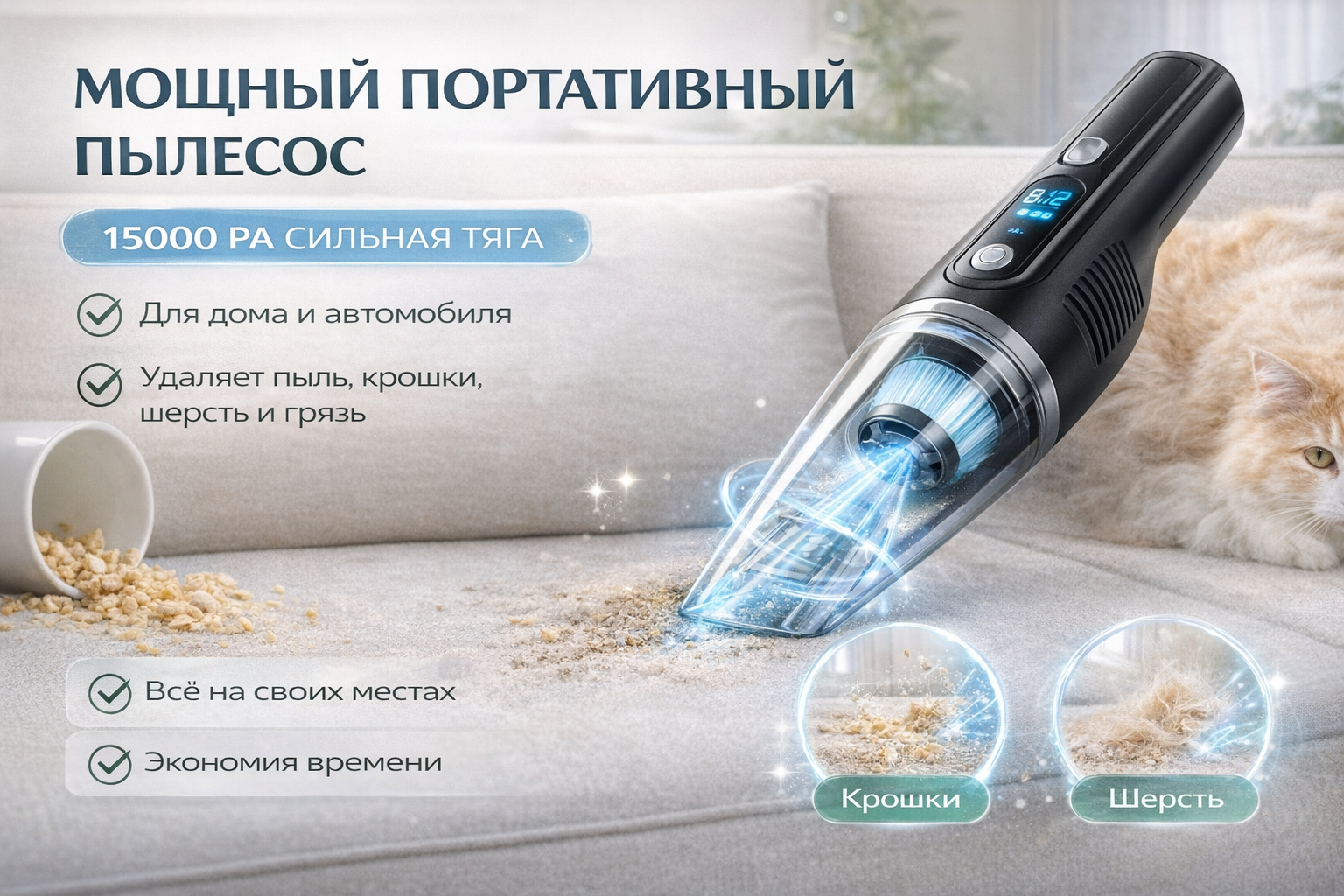 Портативный пылесос — слайд 1