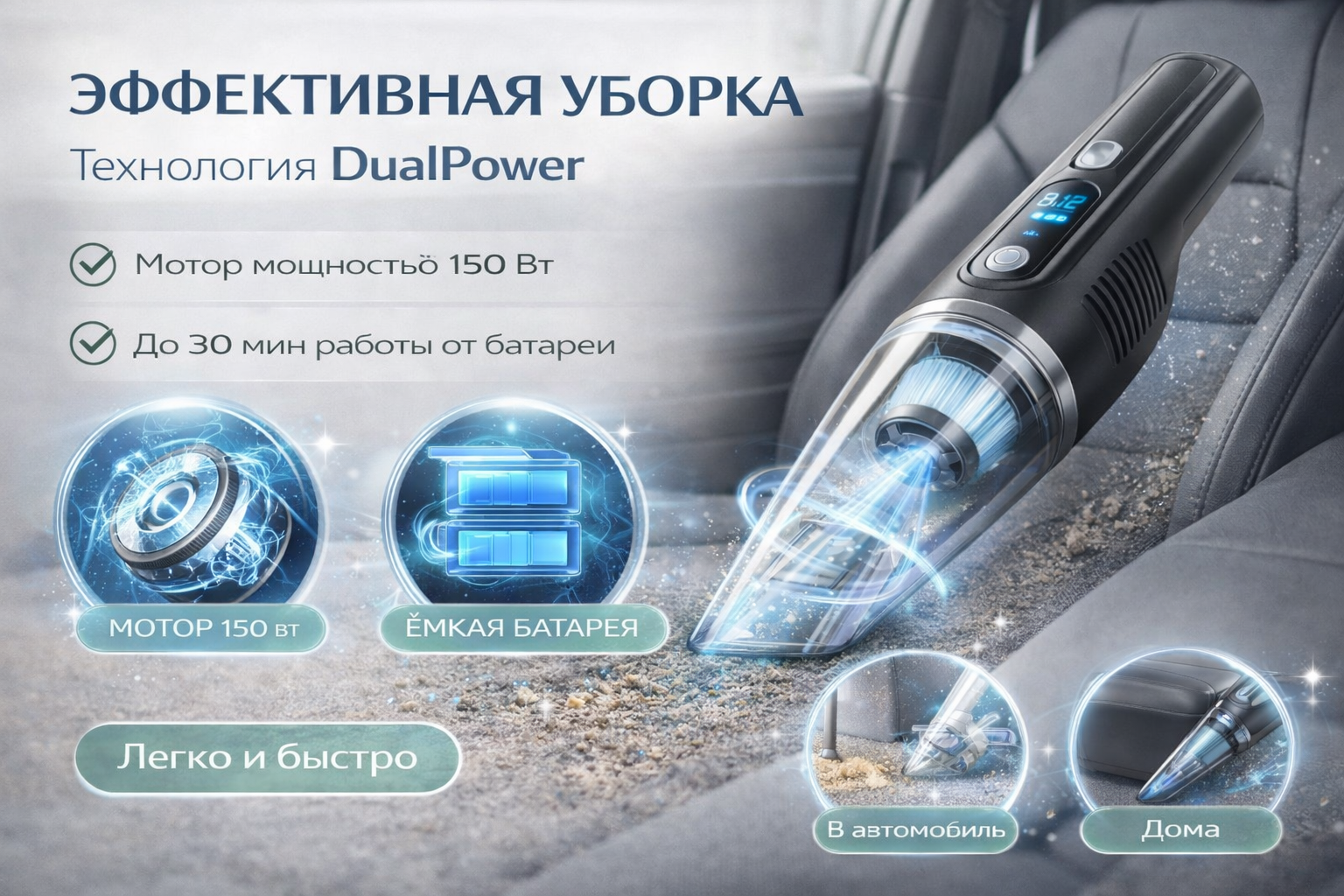 Портативный пылесос — слайд 2